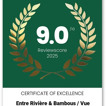 Entre Riviere & Bambous - Vue Riviere - Parc Arbore - Petfriendly